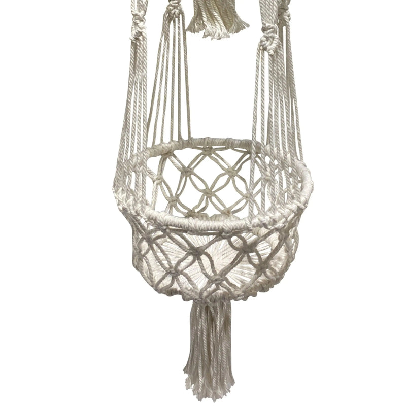 Cargue la imagen en el visor de la galería, Macetero para exterior y interior Colgante Estilo Bohemio Color Natural KAT-MCT01