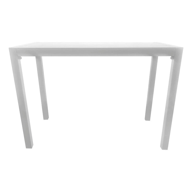 Cargue la imagen en el visor de la galería, Mesa Alta de Barra 1.4 M Aluminio Color Blanca BON-75580
