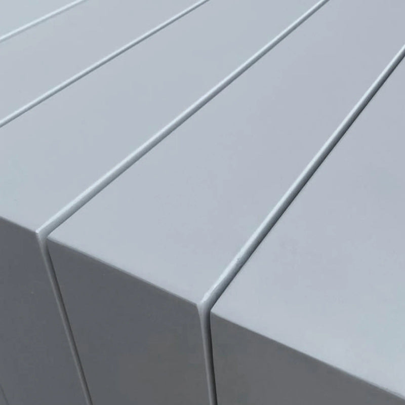 Cargue la imagen en el visor de la galería, Mesa Alta de Barra 2.01 M De Aluminio Color Blanco WATERFALL-74529