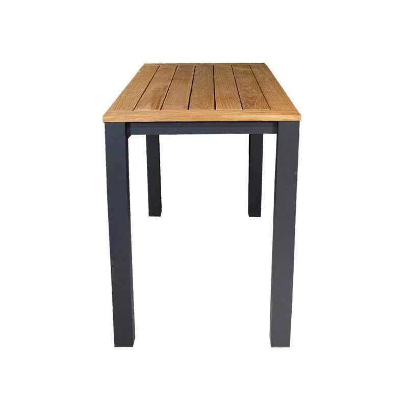 Cargue la imagen en el visor de la galería, Mesa Alta de Barra 1.5 M Madera Teca Color Carbon CLAY -55276-1