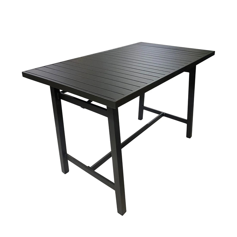 Cargue la imagen en el visor de la galería, Mesa Alta de Barra de Aluminio Color Carbon ANCONA-75753 CasaEaster