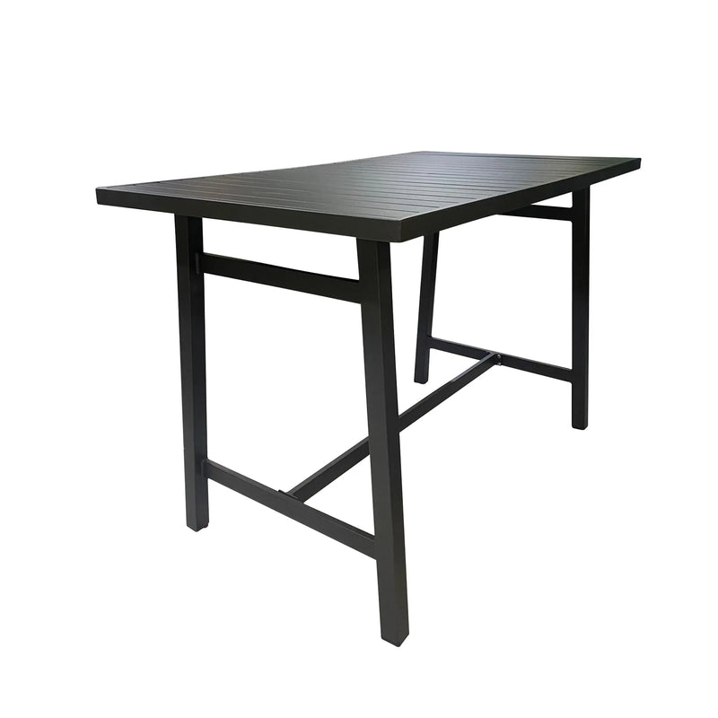 Cargue la imagen en el visor de la galería, Mesa Alta de Barra de Aluminio Color Carbon ANCONA-75753 CasaEaster