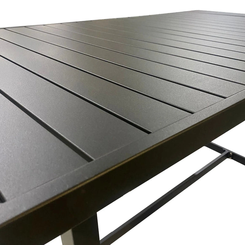 Cargue la imagen en el visor de la galería, Mesa Alta de Barra de Aluminio Color Carbon ANCONA-75753 CasaEaster