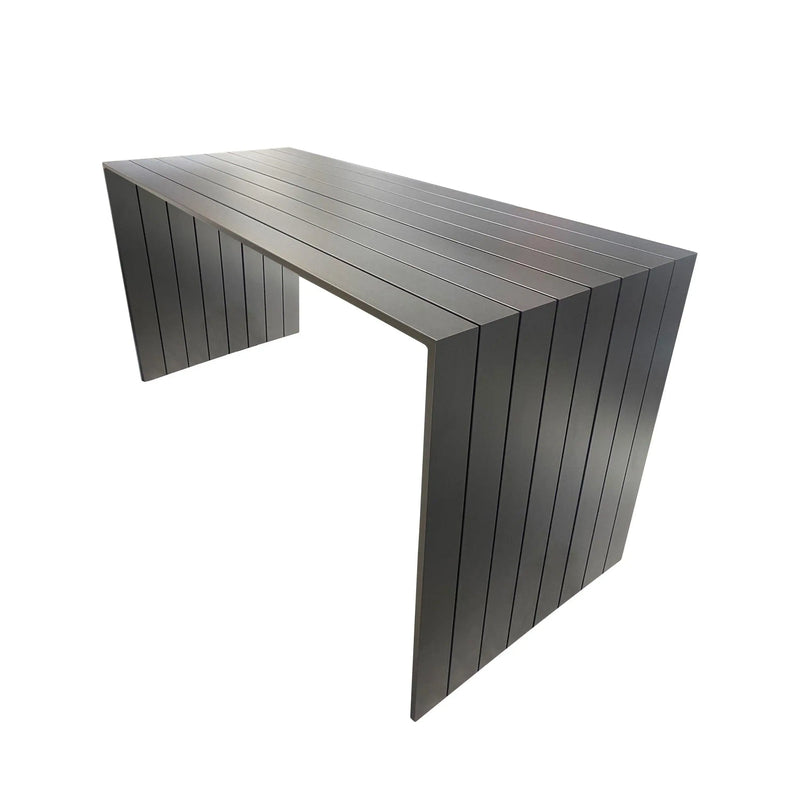 Cargue la imagen en el visor de la galería, Mesa Alta de Barra 2.01 M de Aluminio Color Carbon WATERFALL-74631