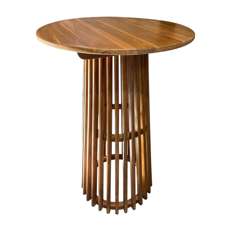 Cargue la imagen en el visor de la galería, Mesa Alta de Barra de Madera Para interior Color Natural KENTANA D.72cms -124796