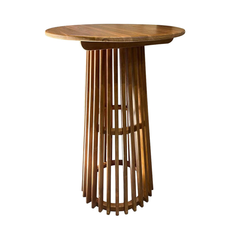 Cargue la imagen en el visor de la galería, Mesa Alta de Barra de Madera Para interior Color Natural KENTANA D.72cms -124796