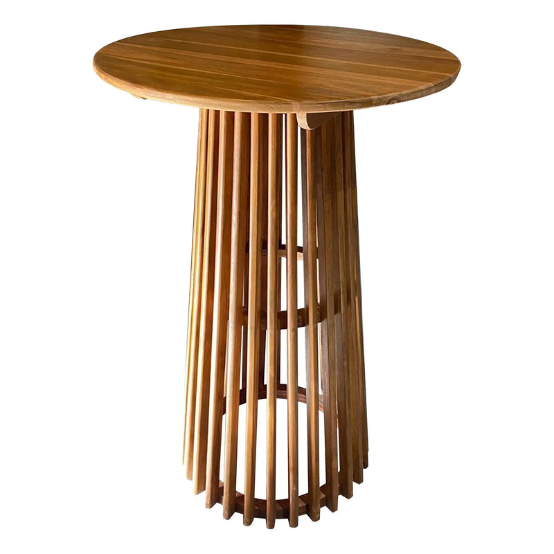 Cargue la imagen en el visor de la galería, Mesa Alta de Barra de Madera Para interior Color Natural KENTANA D.72cms -124796