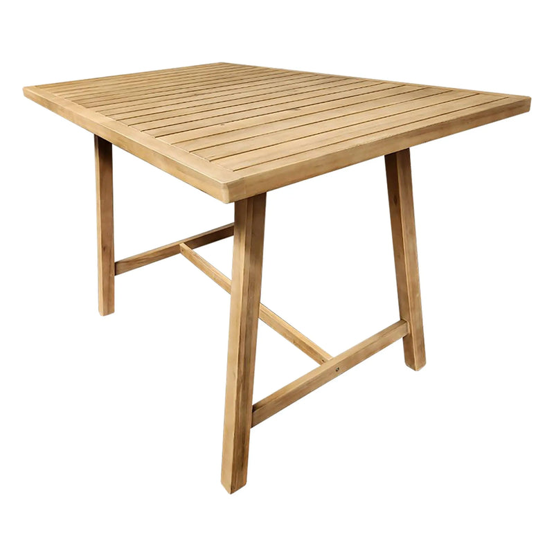 Cargue la imagen en el visor de la galería, Mesa Alta de Barra de Madera Teca RIMINI- HUC37633 CasaEaster