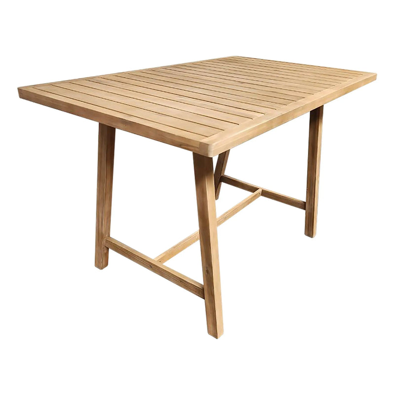 Cargue la imagen en el visor de la galería, Mesa Alta de Barra de Madera Teca RIMINI- HUC37633 CasaEaster