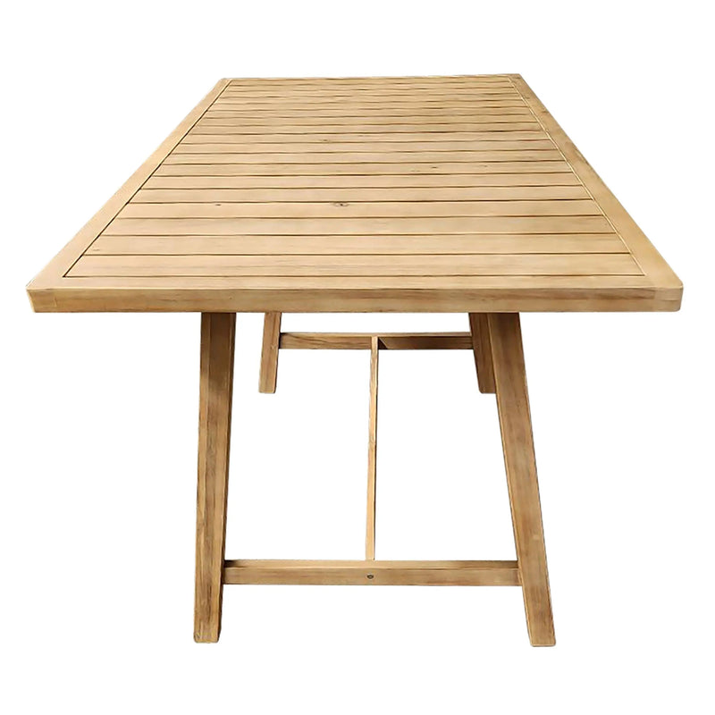 Cargue la imagen en el visor de la galería, Mesa Alta de Barra de Madera Teca RIMINI- HUC37633 CasaEaster