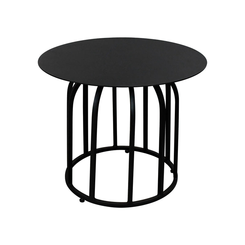 Cargue la imagen en el visor de la galería, Mesa Bistro Circular de Aluminio Color Negra OCTOPUS-220803 CasaEaster