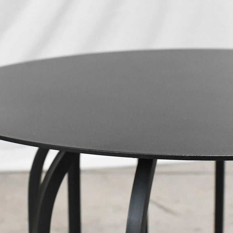 Cargue la imagen en el visor de la galería, Mesa Bistro Circular de Aluminio Color Negra OCTOPUS-220803 CasaEaster