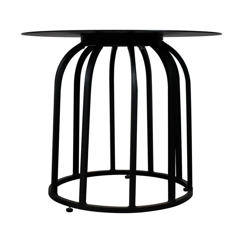 Cargue la imagen en el visor de la galería, Mesa Bistro Circular de Aluminio Color Negra OCTOPUS-220803 CasaEaster