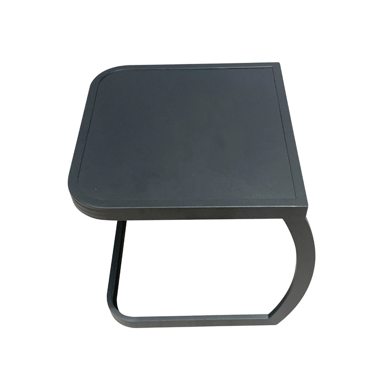 Cargue la imagen en el visor de la galería, Mesa Bistro cuadrada 2 niveles Franko, color Charcoal FR990554 CasaEaster