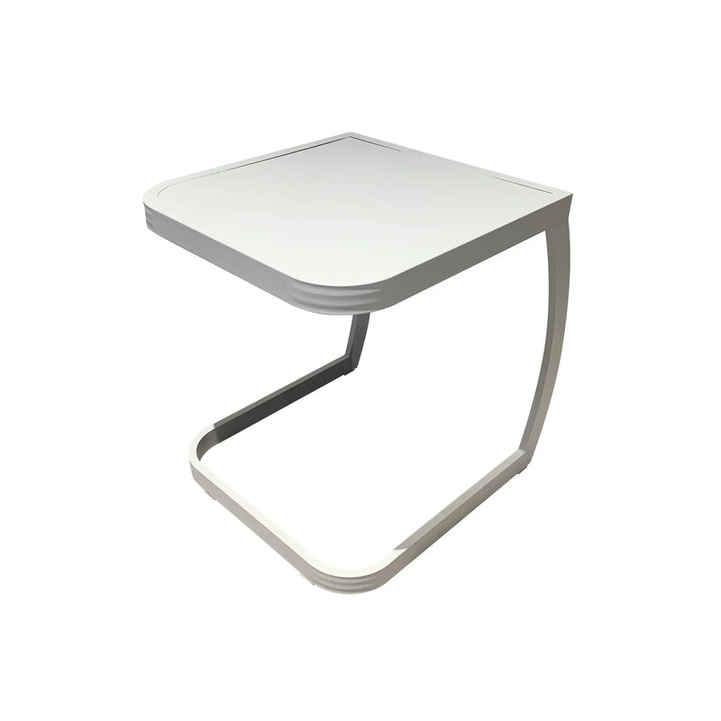 Cargue la imagen en el visor de la galería, Mesa Bistro cuadrada 2 niveles Franko, color blanca FR990526 CasaEaster