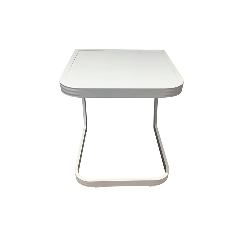 Cargue la imagen en el visor de la galería, Mesa Bistro cuadrada 2 niveles Franko, color blanca FR990526 CasaEaster