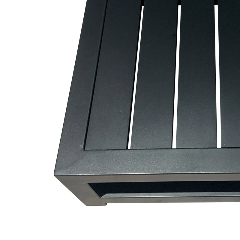 Cargue la imagen en el visor de la galería, Mesa Bistro cuadrada color Negra Anthon- AN52245 CasaEaster