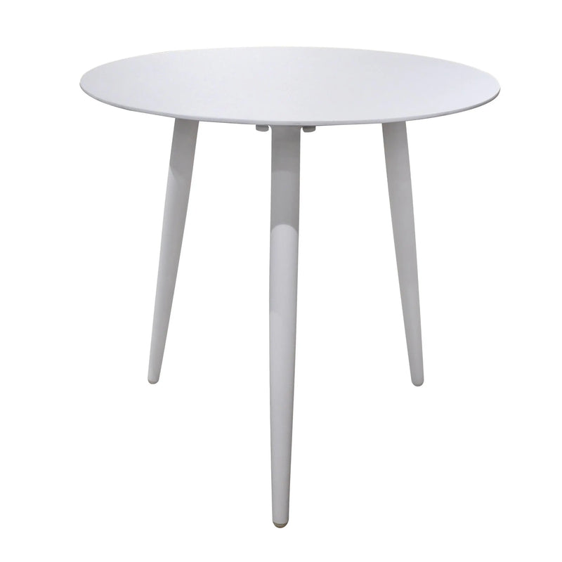 Cargue la imagen en el visor de la galería, Mesa Bistro para Exterior e Interior de Aluminio Color Blanca SYROS D.50cms - 58044