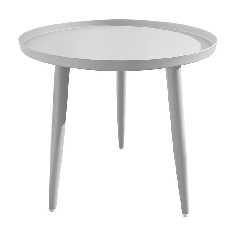 Cargue la imagen en el visor de la galería, Mesa Bistro para Exterior e Interior de Aluminio Color Blanco DANIR D.50cms - 2022-3