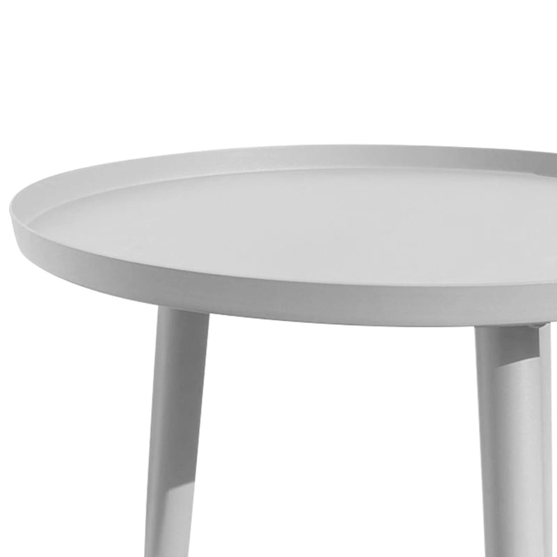 Cargue la imagen en el visor de la galería, Mesa Bistro para Exterior e Interior de Aluminio Color Blanco DANIR D.50cms - 2022-3