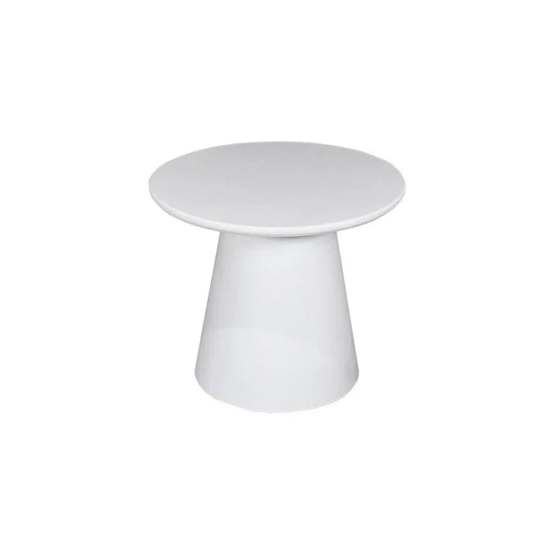 Cargue la imagen en el visor de la galería, Mesa Bistro Noga Dia.50 cms, para Exterior e Interior de Aluminio Color Blanco - NOBLA
