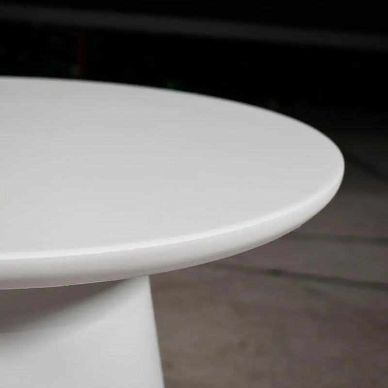 Cargue la imagen en el visor de la galería, Mesa Bistro Noga Dia.50 cms, para Exterior e Interior de Aluminio Color Blanco - NOBLA