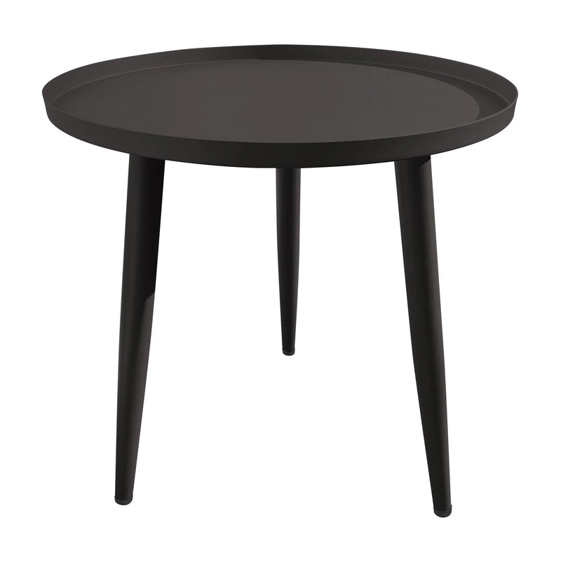 Cargue la imagen en el visor de la galería, Mesa Bistro para Exterior e Interior de Aluminio Color Carbon DANIR D.50cms - 2022-2