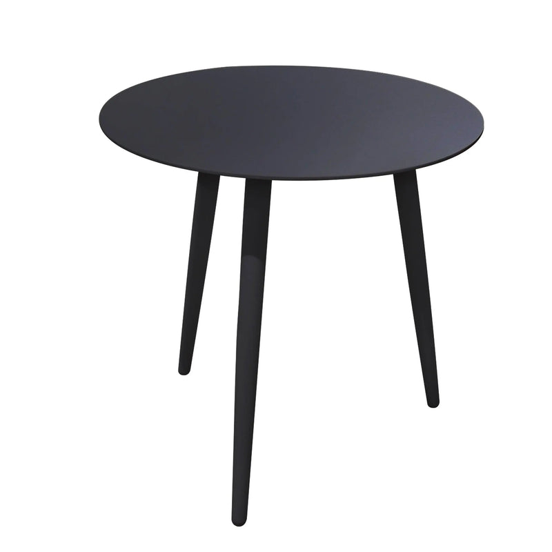 Cargue la imagen en el visor de la galería, Mesa Bistro para Exterior e Interior de Aluminio Color Carbon SYROS D.50cms -58046