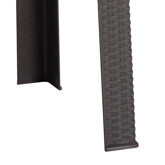 Mesa  Bistro para Exterior e Interior de Plástico Color Negro LUX-DT06- LUYXDT06 CasaEaster