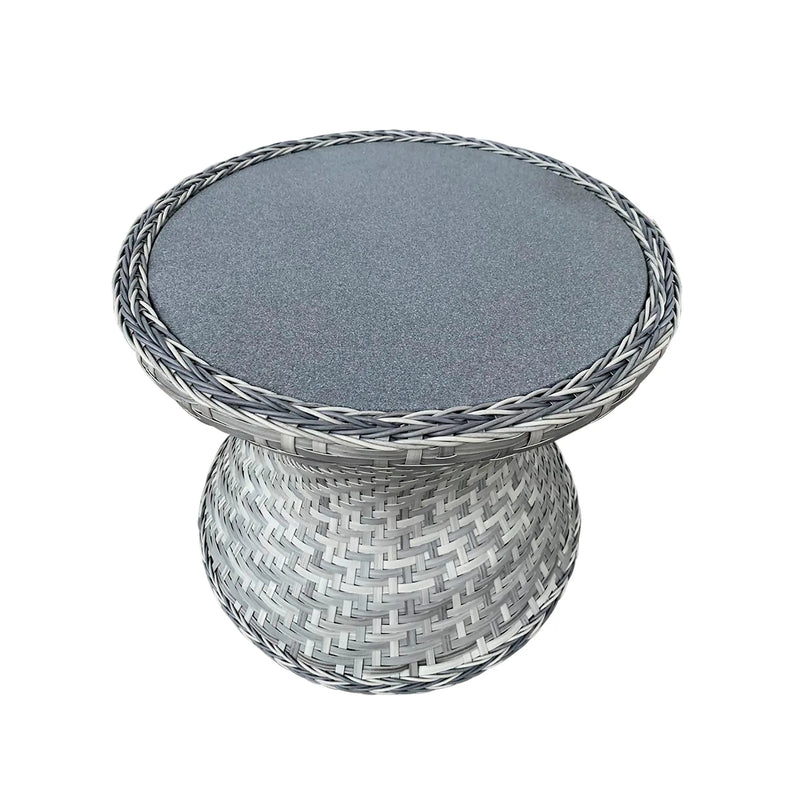 Load image into Gallery viewer, Mesa Bistro para Exterior e Interior de Rattan- Color Gris RAMON -GLA-63198-119H CasaEaster