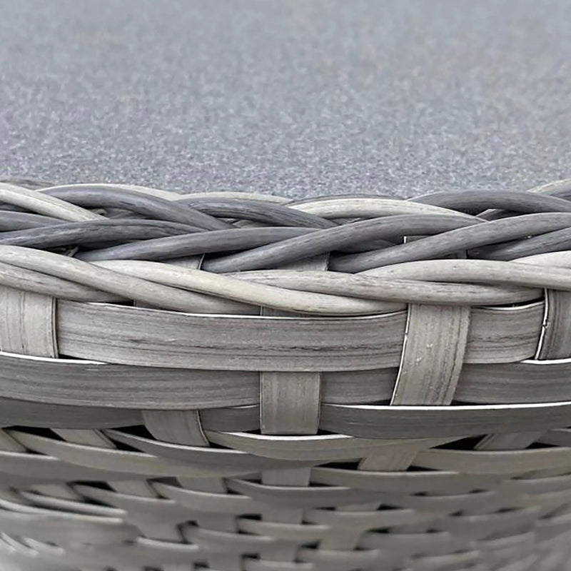 Load image into Gallery viewer, Mesa Bistro para Exterior e Interior de Rattan- Color Gris RAMON -GLA-63198-119H CasaEaster