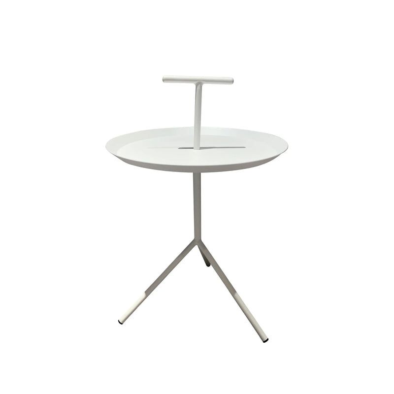 Cargue la imagen en el visor de la galería, Mesa Bistro redonda color Blanca Maestro MR66123 CasaEaster