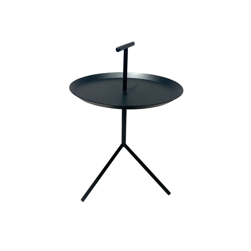 Cargue la imagen en el visor de la galería, Mesa Bistro redonda color charcoal Maestro MR66345 CasaEaster