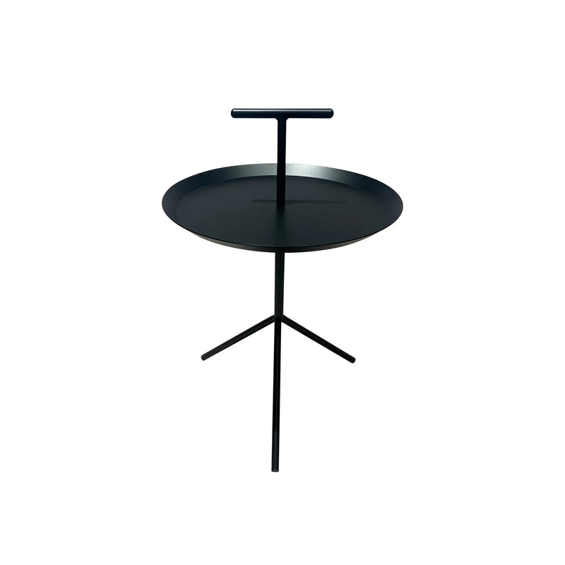 Cargue la imagen en el visor de la galería, Mesa Bistro redonda color negra Maestro MR66233 CasaEaster