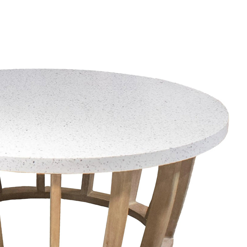 Cargue la imagen en el visor de la galería, Mesa Coffe De Centro Circular Color Blanco WOODLAND -HUC28161 CasaEaster