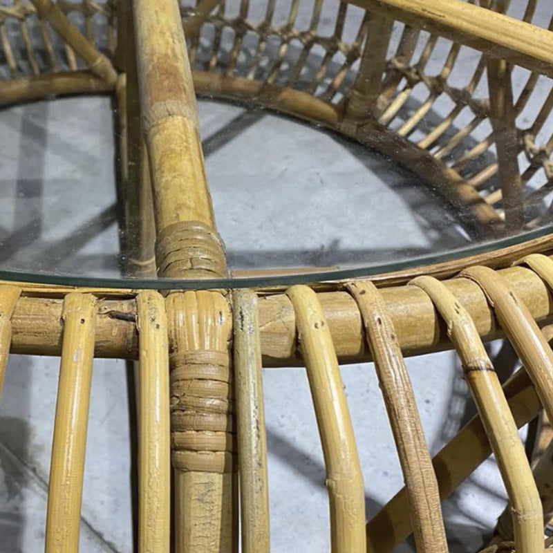 Cargue la imagen en el visor de la galería, Mesa De Centro Circular Color Natural SIFNOS- 32807 CasaEaster