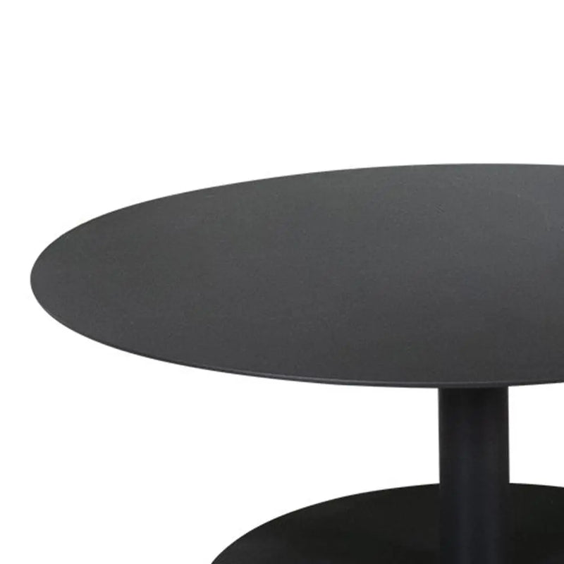 Cargue la imagen en el visor de la galería, Mesa De Centro Circular de Aluminio Color Carbon ESSO - 7067 CasaEaster