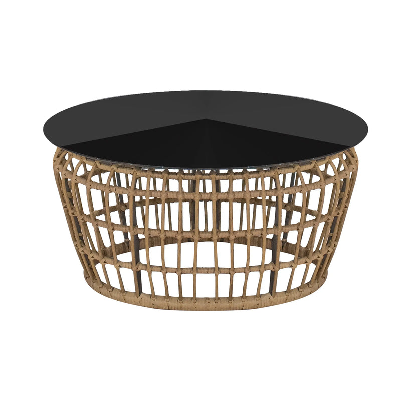 Cargue la imagen en el visor de la galería, Mesa De Centro Circular de Aluminio Color Carbon MALTA -S-MES CasaEaster