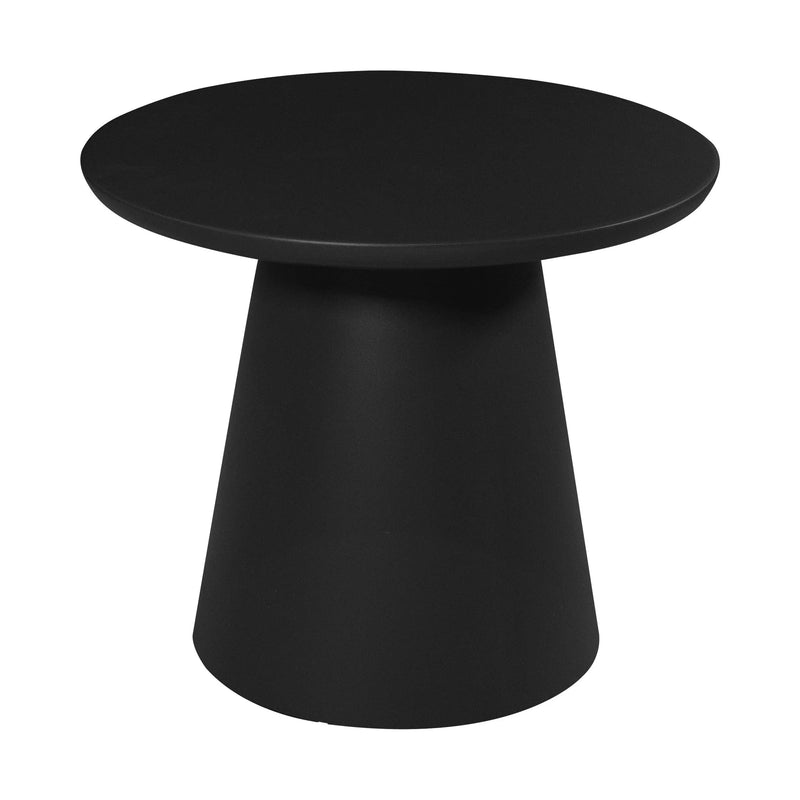 Cargue la imagen en el visor de la galería, Mesa De Centro Circular de Aluminio Color Negro NOGA -NHG CasaEaster