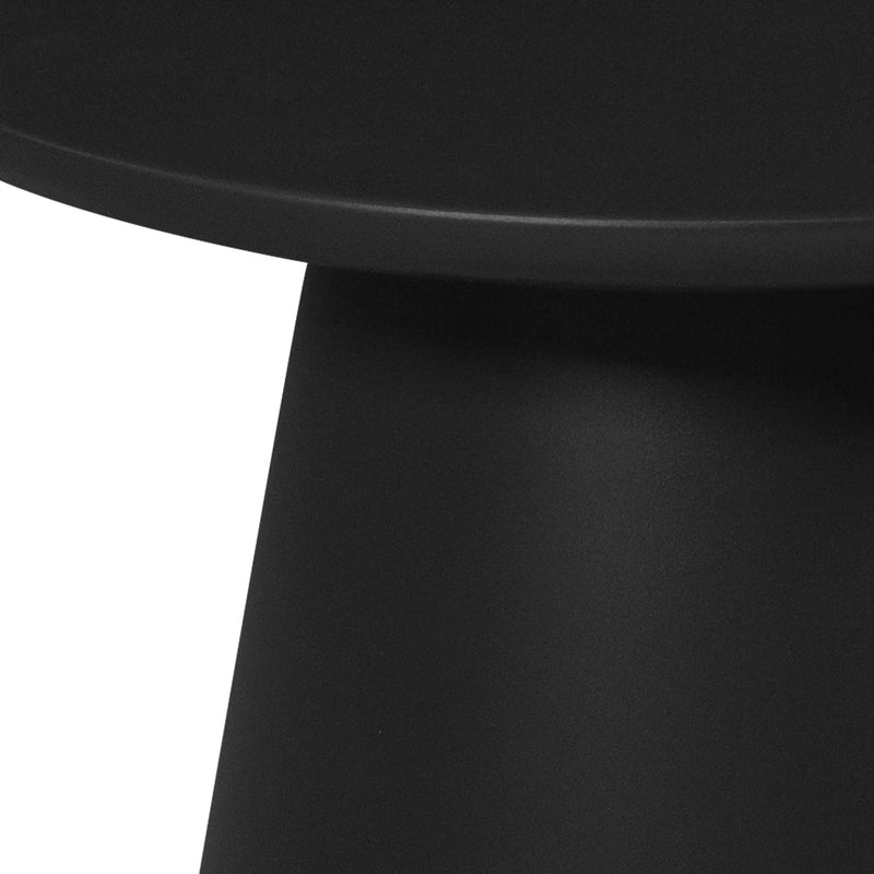 Cargue la imagen en el visor de la galería, Mesa De Centro Circular de Aluminio Color Negro NOGA -NHG CasaEaster