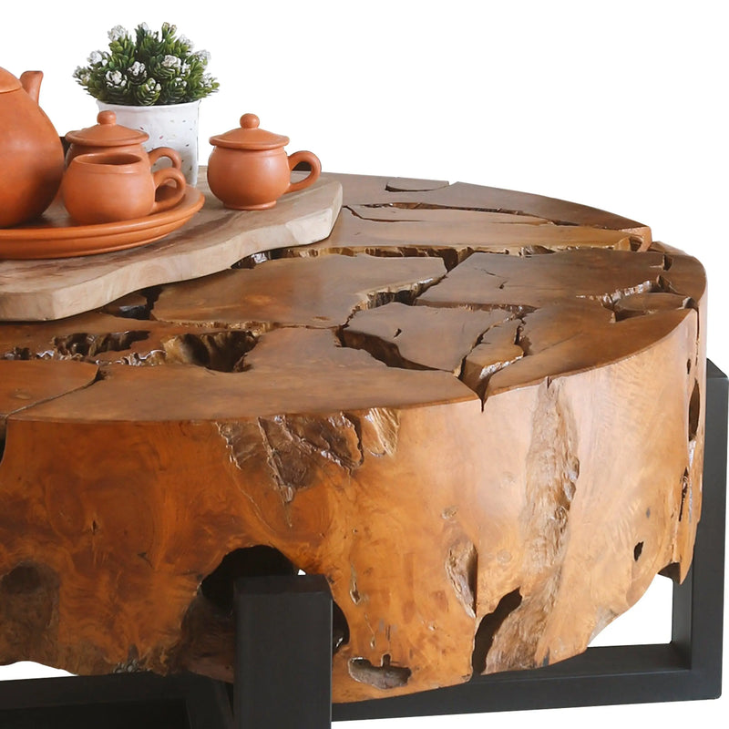 Cargue la imagen en el visor de la galería, Mesa De Centro Circular D.80cms Para Exterior e Interior ALABAMA-134455