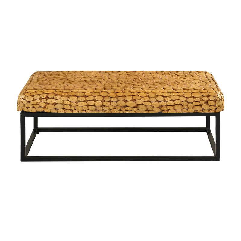 Cargue la imagen en el visor de la galería, Mesa De Centro Rectangular Color Natural MALENA 133725 CasaEaster