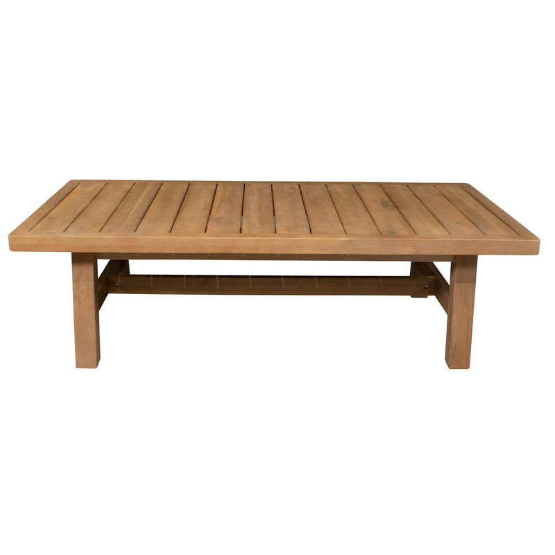 Cargue la imagen en el visor de la galería, Mesa De Centro Rectangular De Madera Teca Color Natural RIMINI - HUC7159 CasaEaster