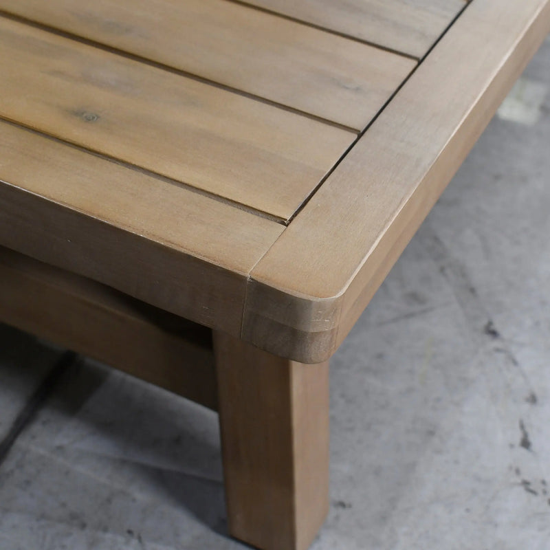 Cargue la imagen en el visor de la galería, Mesa De Centro Rectangular De Madera Teca Color Natural RIMINI - HUC7159 CasaEaster