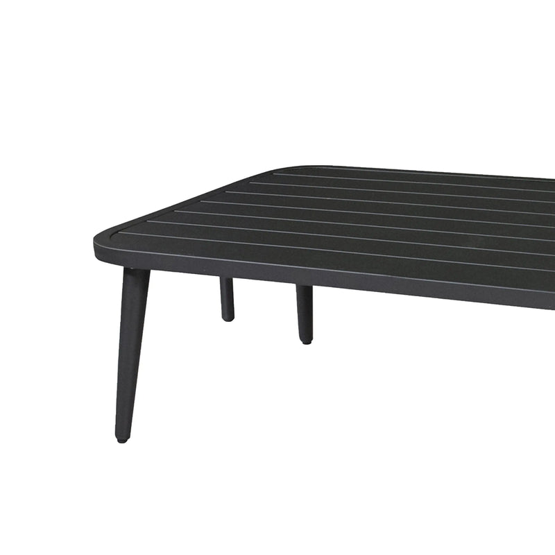 Cargue la imagen en el visor de la galería, Mesa De Centro Rectangular de Aluminio Color Charcoal JAVA 61374 CasaEaster