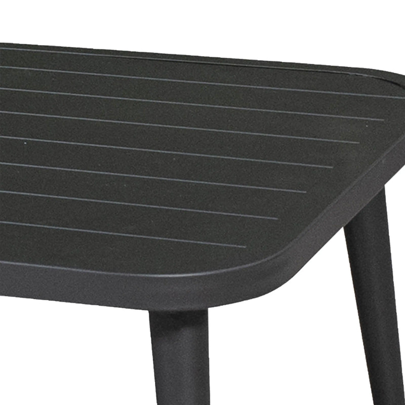 Cargue la imagen en el visor de la galería, Mesa De Centro Rectangular de Aluminio Color Charcoal JAVA 61374 CasaEaster