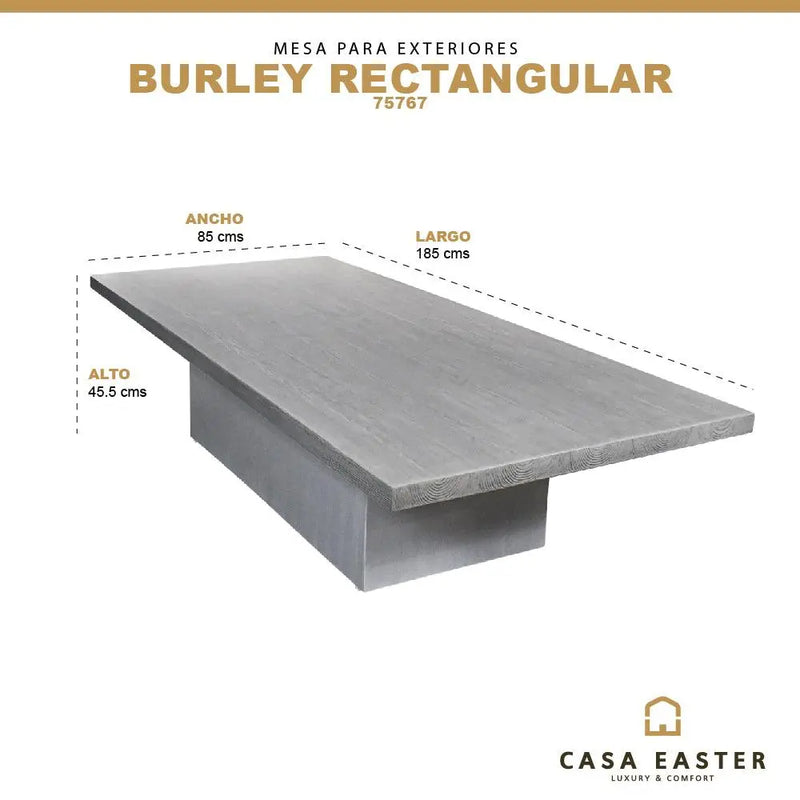 Cargue la imagen en el visor de la galería, Mesa De Centro Rectangular de Ceramica BURLEY -75767 CasaEaster