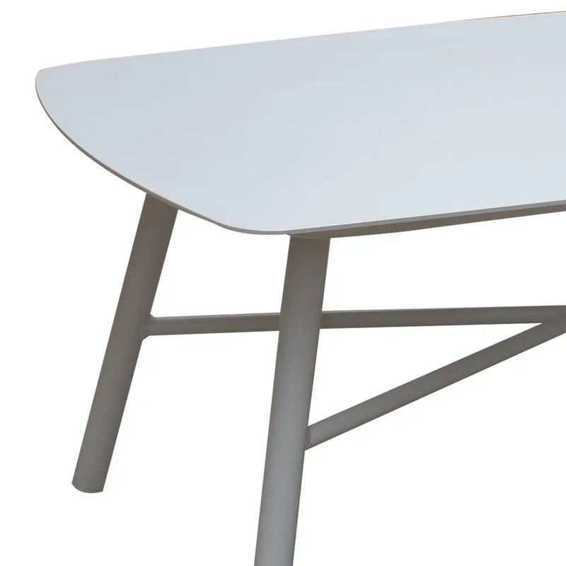 Cargue la imagen en el visor de la galería, Mesa De Centro de Aluminio Color Blanco FRIO-MSFR CasaEaster