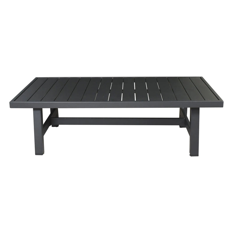 Cargue la imagen en el visor de la galería, Mesa De Centro de Aluminio Color Negra ANCONA-75747 CasaEaster