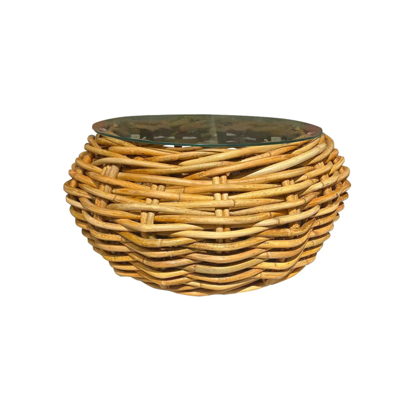 Cargue la imagen en el visor de la galería, Mesa De Centro de Estructura de Rattan Color Natural PASADENA - 33464 CasaEaster